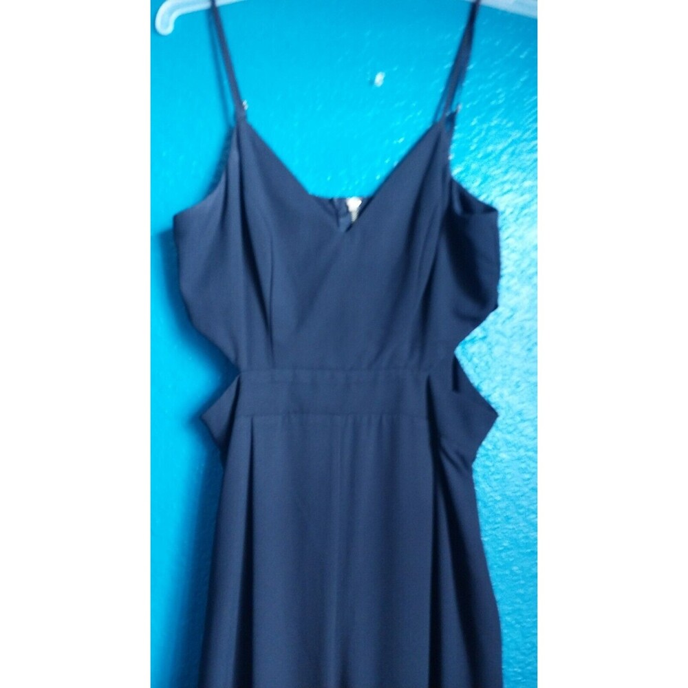 Black GB Gianni Bini Jumpsuit Womens Wide Leg Cutout V-Neck Sleeveless XS - Picture 7 of 9